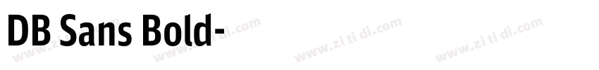 DB Sans Bold字体转换